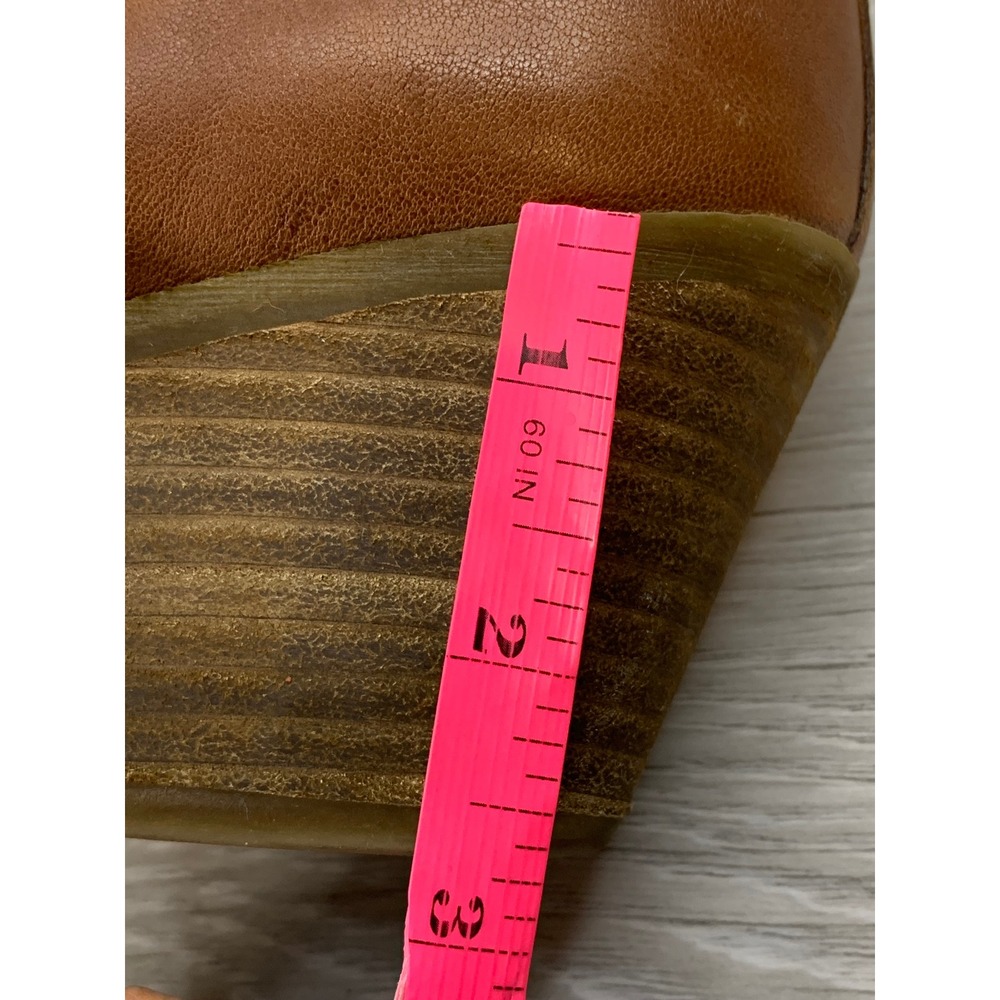 Frye Judith Women's Zip Cognac Leather Ankle Boots 9.5 Booties Comfort Shoes - Picture 10 of 11